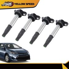 4Pcs Ignition Coils Denso Fit For 2009-2019 Toyota Corolla Prius 1.8L New