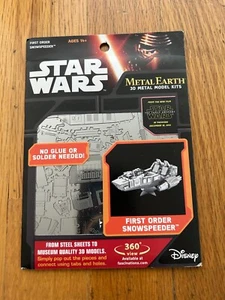 Disney Star Wars TFA Metal Earth 3D Metall Modellbausatz First Order Snow Speeder - Bild 1 von 2