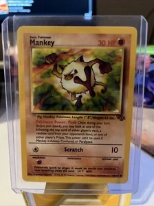 Juego de cartas coleccionables Pokémon Mankey Jungle 55/64 regular ilimitado común LP - Imagen 1 de 2