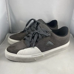 Emerica Temple Hombres 9.5 Zapatos de Skate Tenis de Skate Gris Oscuro/Blanco - Imagen 1 de 9