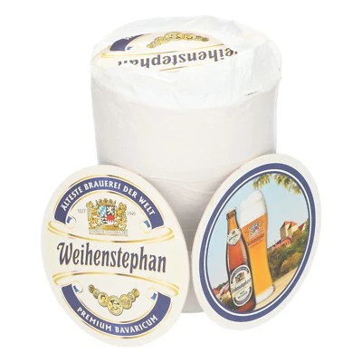 120x Weihenstephan Untersetzer Bierdeckel Ø9 cm Tropfschutz Gläser Flaschen