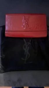 YSL Clutch Tasche Rot Lack - Bild 1 von 9