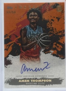 2021 Topps Inception OTE Amen Thompson On-Card Auto Orange /25 - Picture 1 of 2
