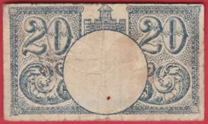R* CROATIA 20 HELLER HELERA 1919 SPLIT aFINE DETAILS RARE #O733 - Picture 1 of 2