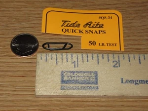 25 TIDE RITE POWER CLIPS QUICK CLIP SNAP SWIVEL QUICK FAST EZ CHANGE LURE 50 LB - Picture 1 of 1