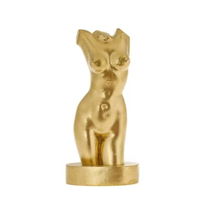 Female Body Modern Art Statue, 20cm / 7.8'', Gold Color, Small Size - Picture 1 of 7