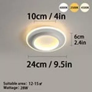 Ceiling Light Modern Tri Color Dimming Surface Mount Living Room Pendant Light - Picture 1 of 18