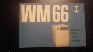 WM 66 Waschmaschine Bedienungsanleitung + Kassenzettel von 1967 - Bild 1 von 4