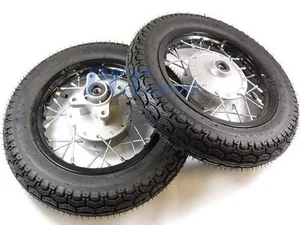 10" WHEEL SET W/ MOTARD TIRES for STOCK CRF50 DIRT BIKE WMS01 - Bild 1 von 1