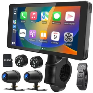 Motorcycle Dash Cam: Wireless Motorcycle Carplay, Android Auto, Motorbike TPM... - Picture 1 of 7