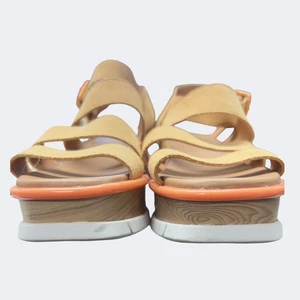 Sorel Shoes Womens Size 11 Tan Suede Strappy Slingback Wedge Sandals NL4673-877 - Picture 1 of 11