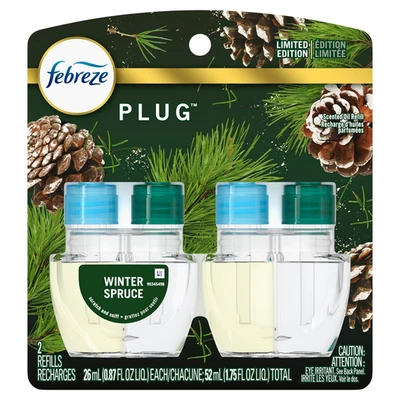 2 recambios de aceite perfumado Febreze Plug - fragancia de pino blanco y baya de enebro Foto 1 de 4