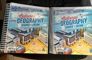 BJU Press Cultural Geography Fourth Edition Teacher Edition Books A and B - Picture 1 of 18