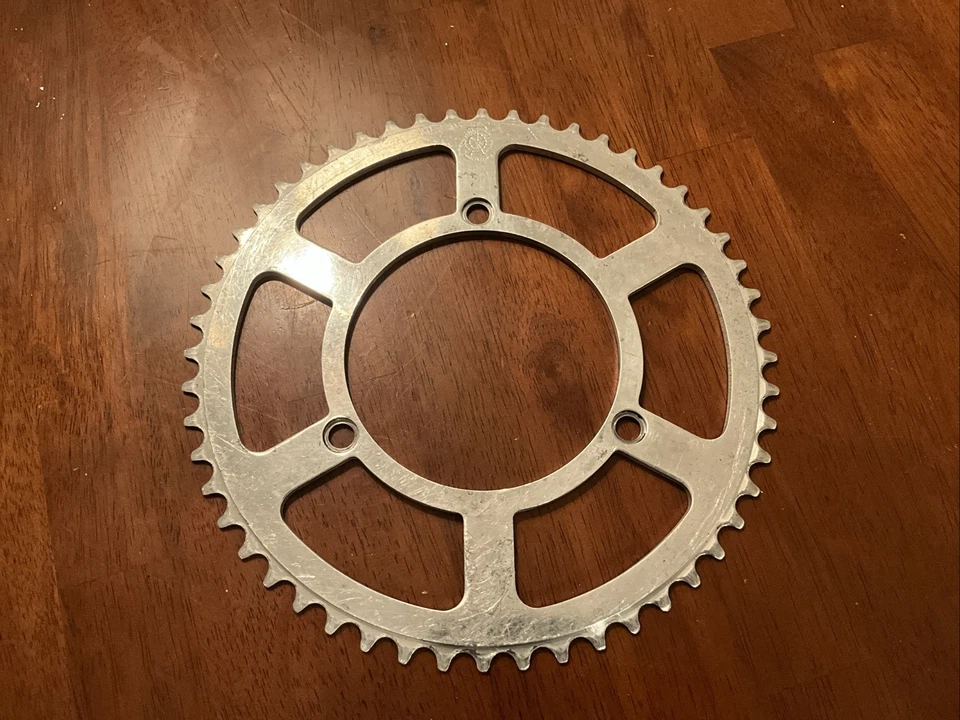 Vintage T.A. Plato de bicicleta - 52 dientes - 3 pernos - usado Foto 1 de 4