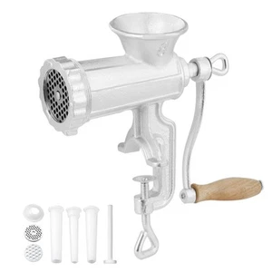 Manual Meat Grinder Heavy Duty Cast Iron Meat Grinder & Steel Table Clamp - Picture 1 of 11