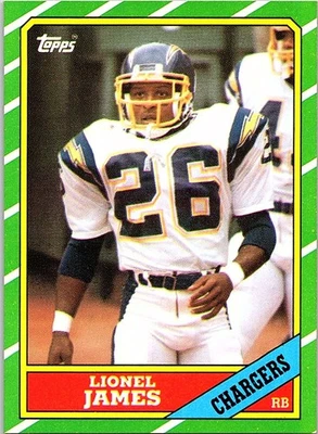 1986 Topps - #232 Lionel James - Image 1 of 2