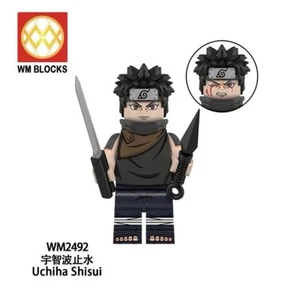 2 inch Custom Naruto Shippuden Shisui Uchiha Minifigure with Base, New/Mint - Picture 1 of 2