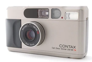 [Almost MINT] Contax T2 D Titan Silver 35mm Point & Shoot Film Camera From JAPAN - Picture 1 of 24