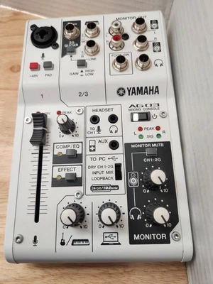 Yamaha AG03 3 Channel Mixing Console Computer Audio Interface - Image 1 of 4
