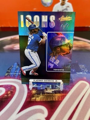 2022 Panini Absolute - 1/1 Icons Vladimir Guerrero Jr. #I-7 - Image 1 of 4