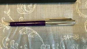 Georg Jensen Bespoke Purple Alligator Fountain Pen - Picture 1 of 14