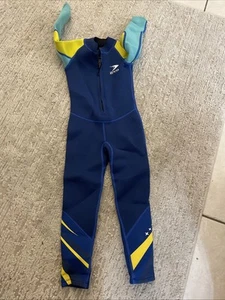 Zoco Kids Boys Wetsuits Thick Full Body Diving Snorkeling Surfing Swimming, Sz 4 - Picture 1 of 3