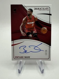 Dwayne Wade 2023-24 Panini Immaculate Signatures Red /25 #IS-DWM Miami Heat - Picture 1 of 2
