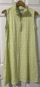 Anthony's Resort Wear Etuikleid Damen M knielang ärmellos grün weiß gebraucht, in einwandfreiem Zustand - Bild 1 von 7