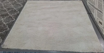 IVORY 7'-0" x 7'-0" Binding Stain Rug, Reduced Price 1172779316 SG180-1212-7SQ - Image 1 of 4