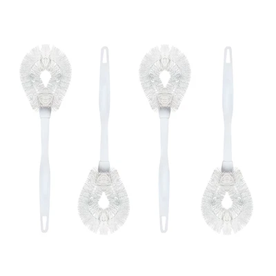 Toilet Bowl Brush w/ Curved Head 4 Pk - Coated Wire Poly Bristles by LOLA - Image 1 of 4