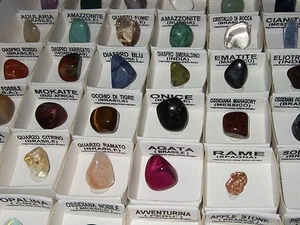 - Minerali Burattato Cristalloterapia - COLLEZIONE LOTTO 54pz (SGG) - Picture 1 of 1