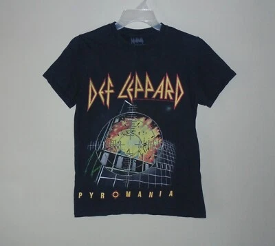 2017 Def Leppard Pyromania Tour 1983 2 Sided Black Shirt - Adult Small - Image 1 of 4