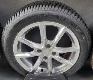 4 RUOTE INVERNALI RENAULT CLIO - CERCHI LEGA 16" MAK + GOMME TERMICHE  195/55/16 - Foto 1 di 1