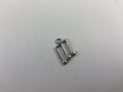 Dije de nota musical metal joyería fabricación pulsera 3D gris Foto 1 de 3