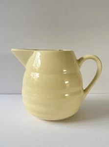 Bauer Pottery Pastel Yellow GPK (Gloss Pastel Kitchenware) Saturn Pitcher - Picture 1 of 6