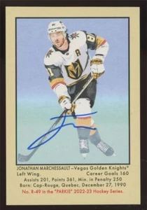 Jonathan Marchessault Auto #R-49 2022-23 Parkhurst Champions 51 Retro's Hockey - Picture 1 of 3