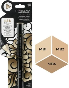 SPECTRUM NOIR - TRI BLEND MARCADOR 3 EN 1 - MEZCLA MARRÓN APAGADA - MB1, MB2, MB4 - Imagen 1 de 7