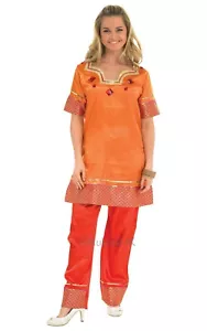 Rubies offizielles Bollywood führende Dame orange Tunika Set Größe 14-16 - Bild 1 von 2