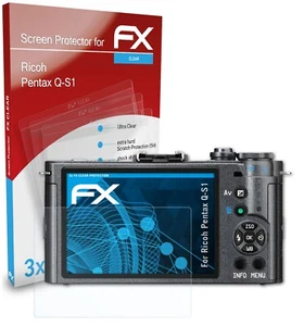 atFoliX 3x Screen Protection Film for Ricoh Pentax Q-S1 Screen Protector clear - Picture 1 of 8