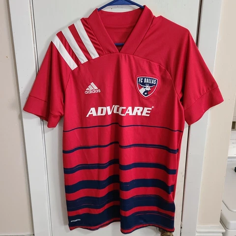 Adidas Mens FC Dallas MLS Jersey 2021 AeroReady Advocare Size Medium Cover
