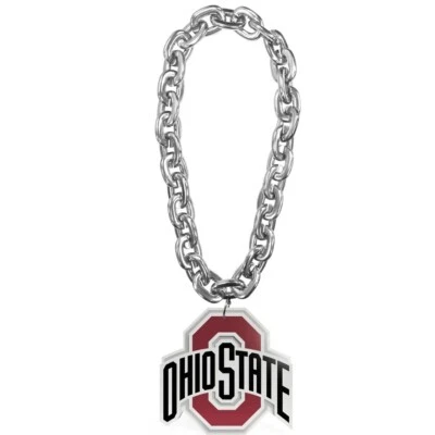 Ohio State Buckeyes NCAA Fan Chain Necklace Foam 4 Colors! - Image 1 of 2