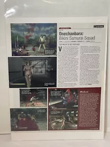 onechanbara: bikini samurai squad xbox 360 Vintage Video Game Preview print ad - Picture 1 of 7