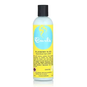 Curls Blueberry Bliss Lavaggio Riparatore per Capelli - Incoraggia Cuoio Capelluto e Capelli Sani... - Foto 1 di 9