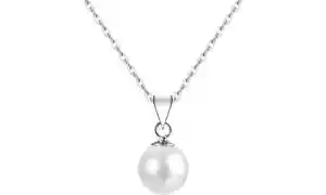 COLLANA DONNA EGO ARGENTO 925 PENDENTE CON PERLA NATURALE,GIROCOLLO, IDEA REGALO - Imagen 1 de 4