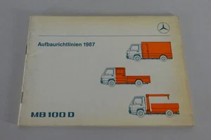 Directrices de montaje / Manual Mercedes-Benz MB 100 D Stand 1987 - Imagen 1 de 4