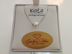 Collana Kioto con perla naturale realizzata in oro bianco 750/1000