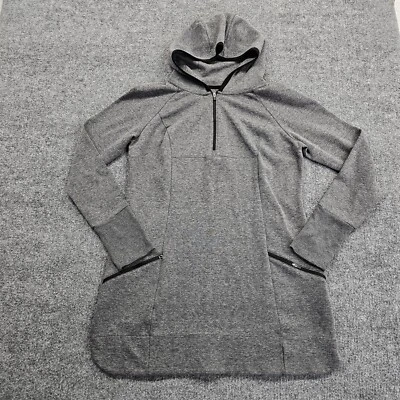 Zeroxposur Hoodie Womens L Gray Pullover 1/4 Zip Activewear Pockets Long Sleeve - Image 1 of 4