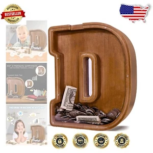 Sturdy Eco-Friendly Kids' Money Bank with Custom Engraving - Ideal for Savings - Picture 1 of 11