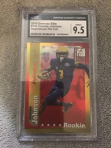 Donruss Elite 2019 Diontae Johnson Rc Aspirations lámina troquelada #/97 grado 9,5 - Imagen 1 de 5