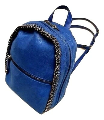 Authentic stella mccartney Falabella Mini blue Shaggy Deer Backpack/$1050 - Image 1 of 4